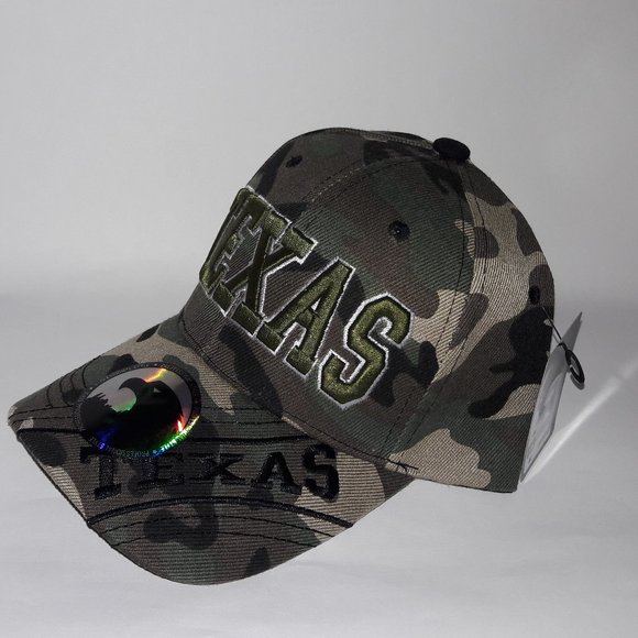 TEXAS State of Texas Camuflage Hunting Cap - Picture 2 of 3